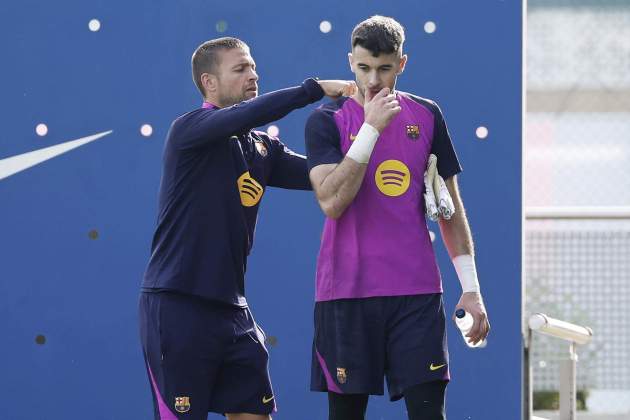 Joan Garcia entrenamiento Barça / Foto: EFE
