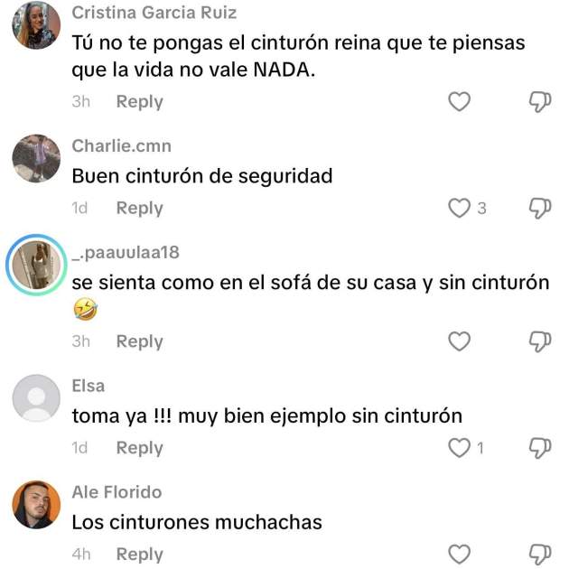 Comentaris en el TikTok de Lolita / TikTok
