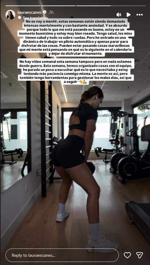 El missatge de Laura Escanes / Instagram