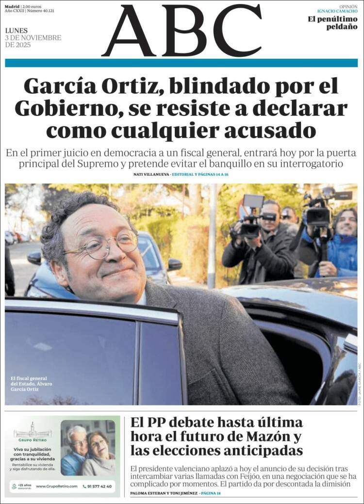 ABC, 3 novembre 2025