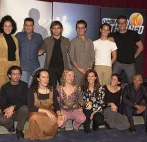 Los coaches de OT1, con Nina TVE