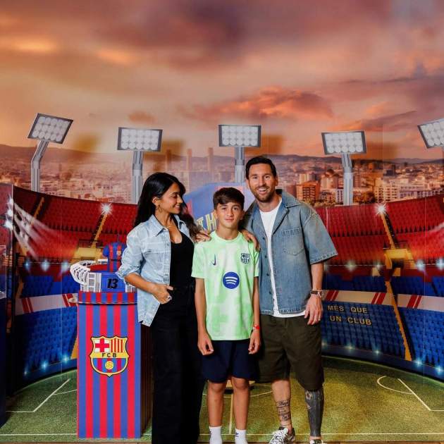 Thiago Messi celebra sus 13 años con temática culé / Instagram Thiago Messi celebra sus 13 años con temática culé / Instagram