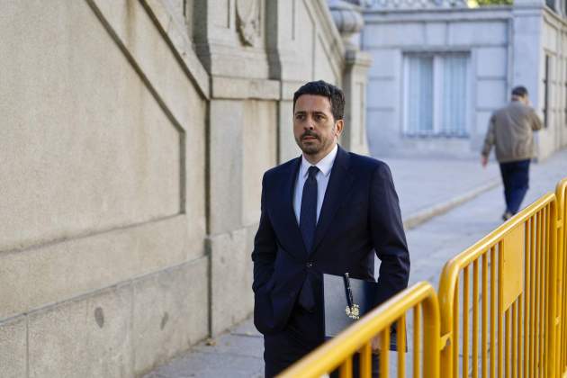 Diego Villafañe arribant al judici del fiscal general   EFE Diego Villafañe arribant al judici del fiscal general   EFE