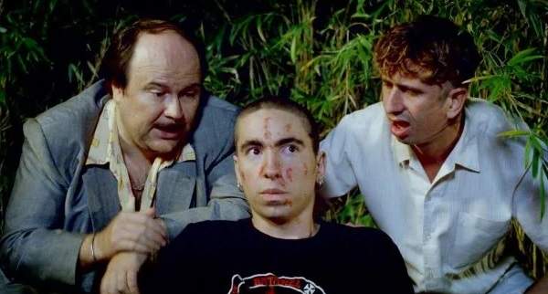 Eloi Yebra, con Santiago Segura y Gabino Diego en 'Torrente 2'