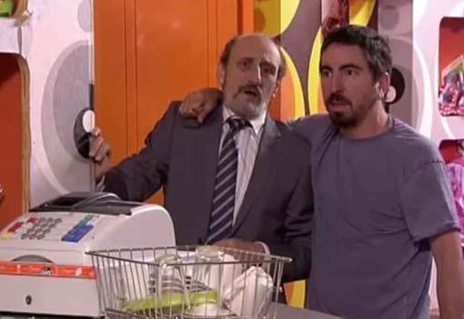 Eloi Yebra, con José Luis Gil en 'La que se avecina'