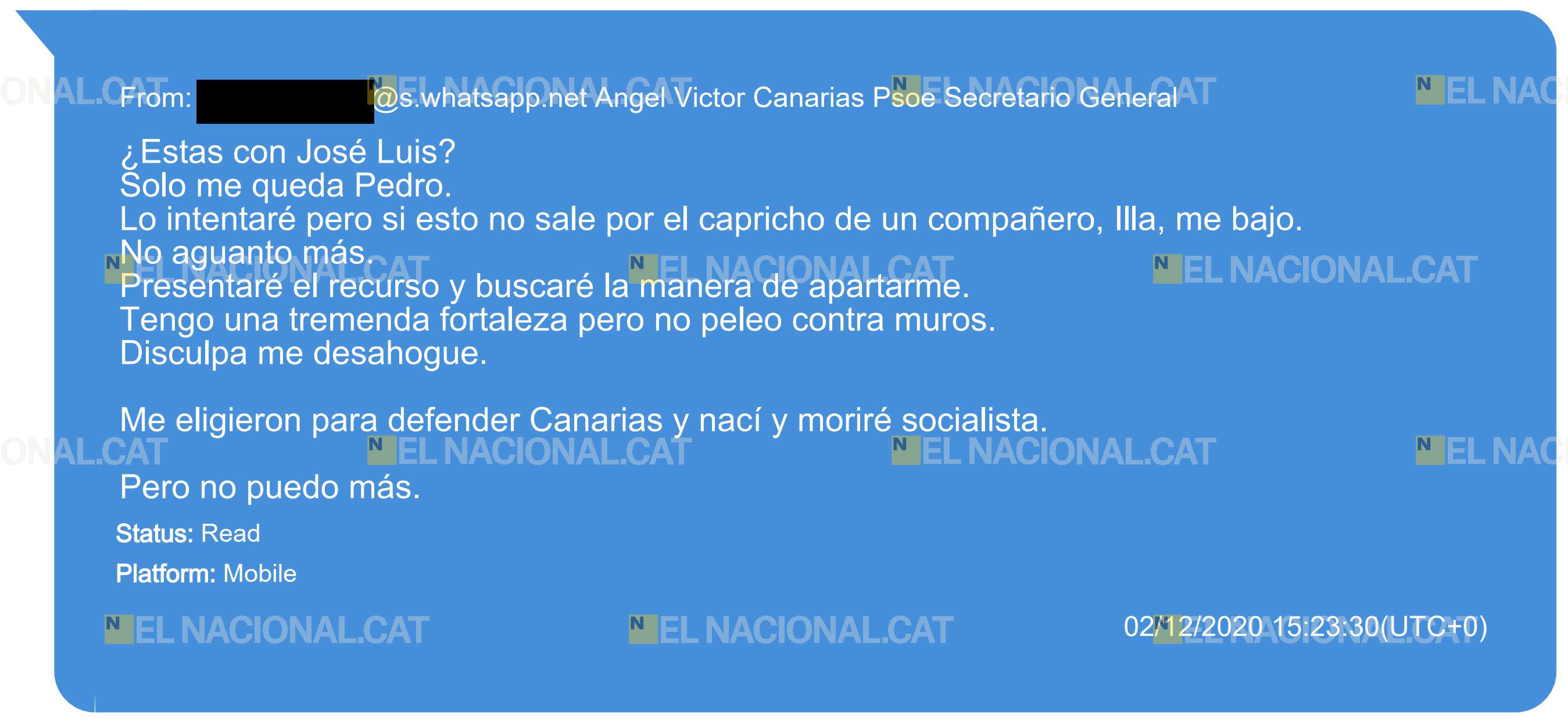 WhatsApp Torres a Koldo UCO 3 WhatsApp Torres a Koldo UCO 3