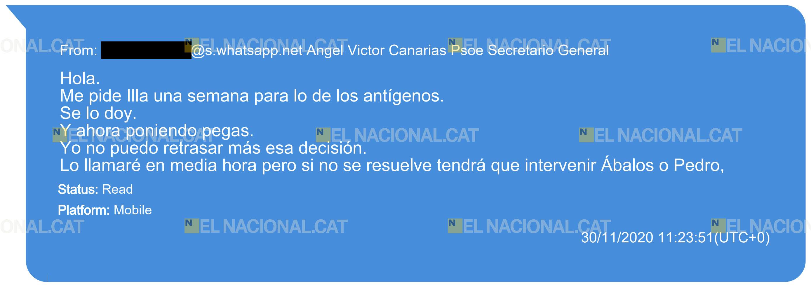 WhatsApp Torres a Koldo UCO 6 WhatsApp Torres a Koldo UCO 6