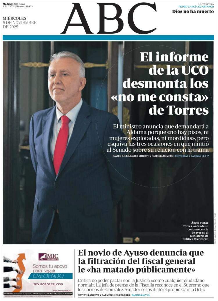 ABC, 5 novembre 2025 ABC, 5 novembre 2025