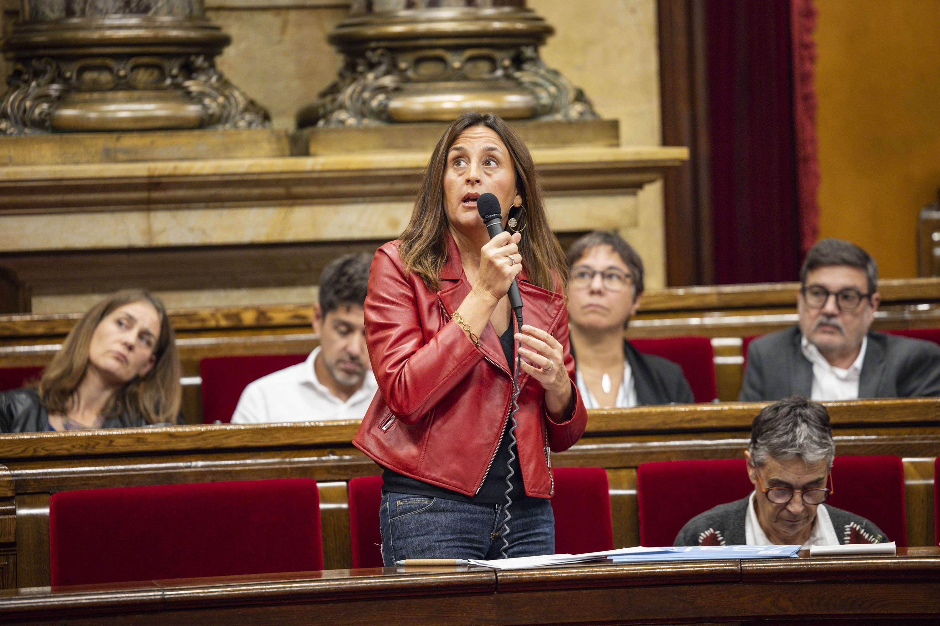Sesió de control, ple parlament consellera niubó educació / foto: Carlos Baglietto