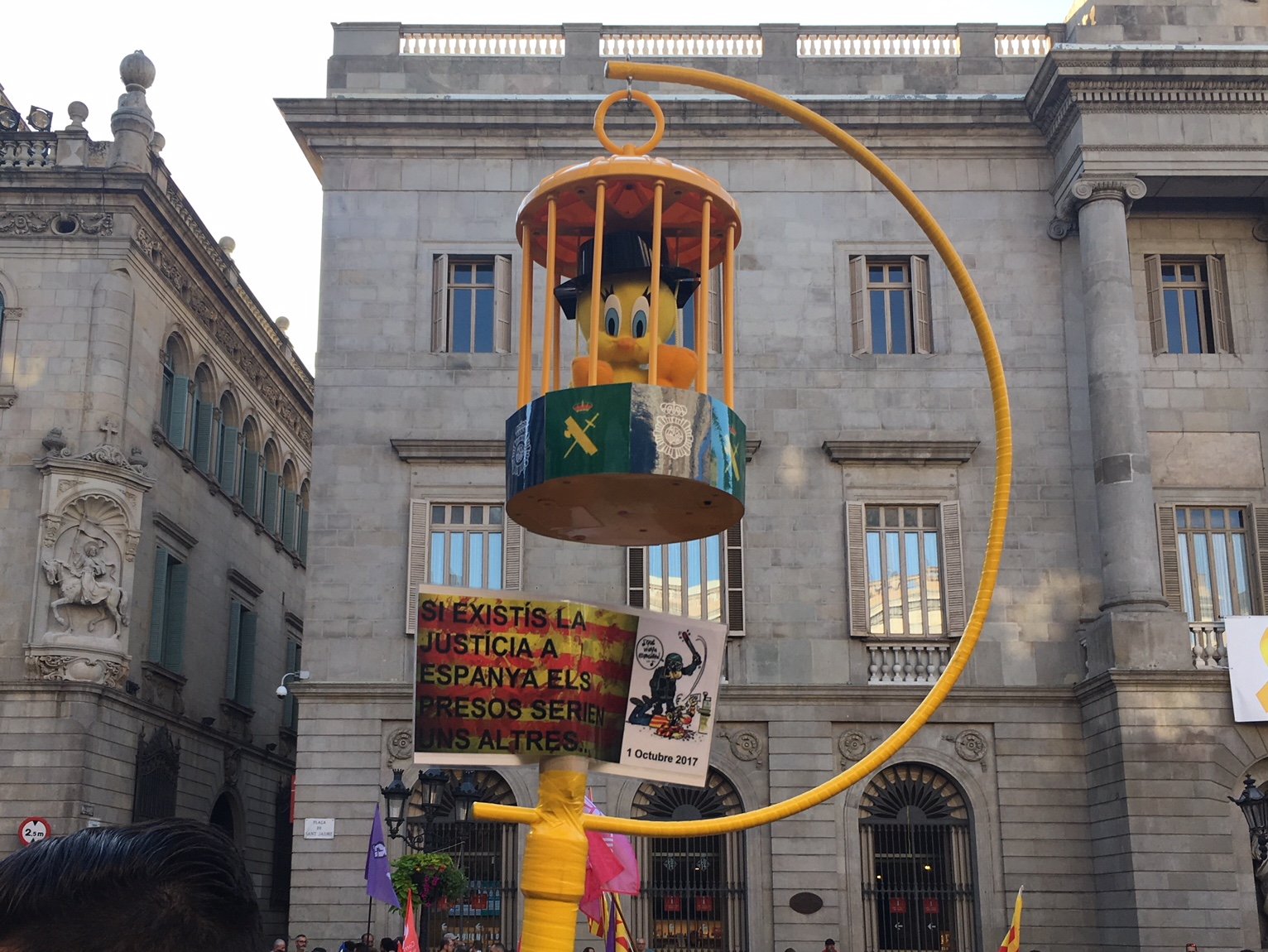 "Celebrar una agresión es una provocación", lo más escuchado en Sant Jaume
