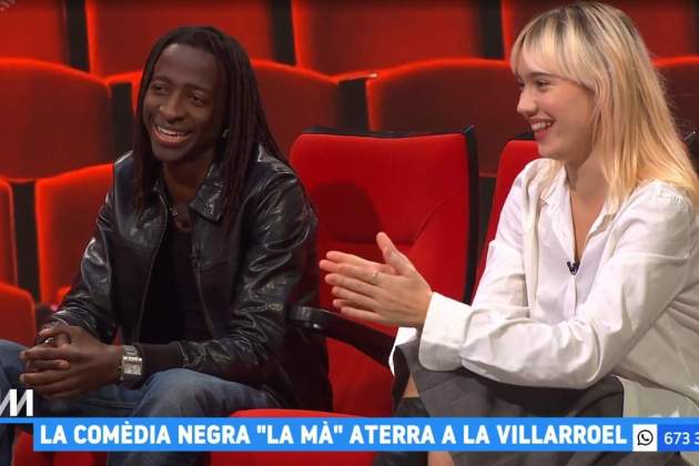 Soribah Ceesay i Mia Sala Patau, feliços en la seva primera entrevista en directe a la tele TV3