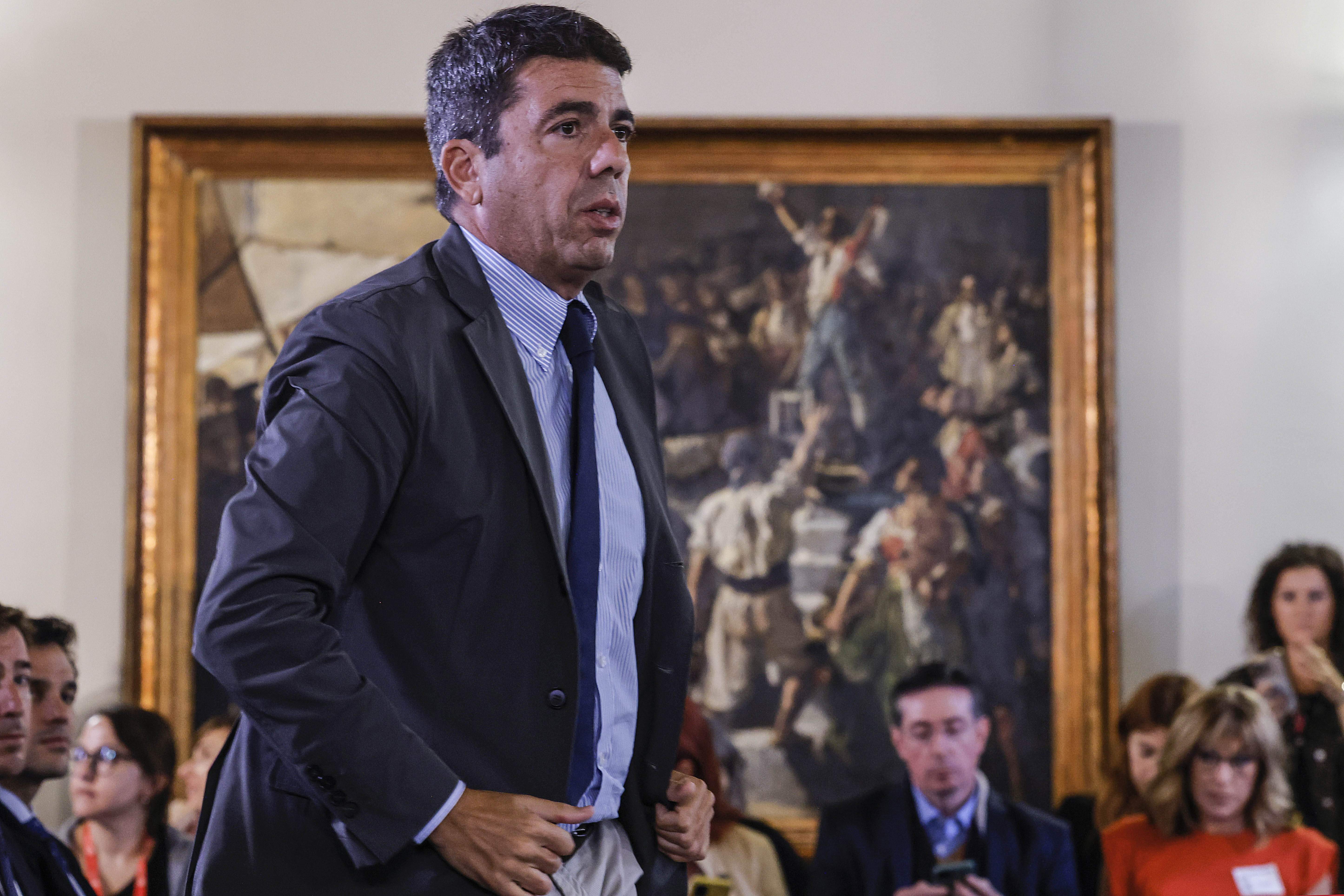 Mazón sol·licita comparèixer el pròxim dimarts a la comissió d'investigació de la DANA a les Corts