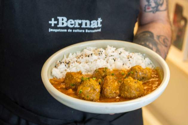 Albóndigas a la jardinera del +Bernat. / Foto: Marta Garreta