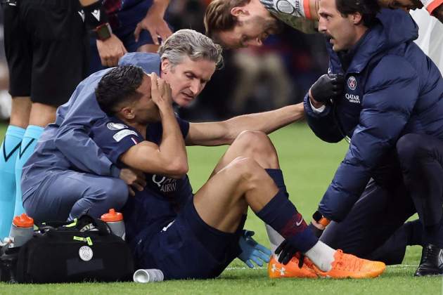 Achraf PSG lesio / Foto: EFE Achraf PSG lesio / Foto: EFE