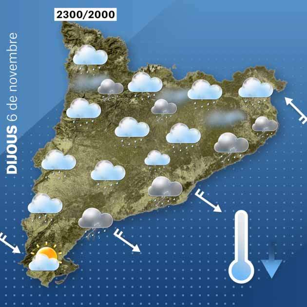 Mapa dijous Catalunya 06 11 Mapa dijous Catalunya 06 11