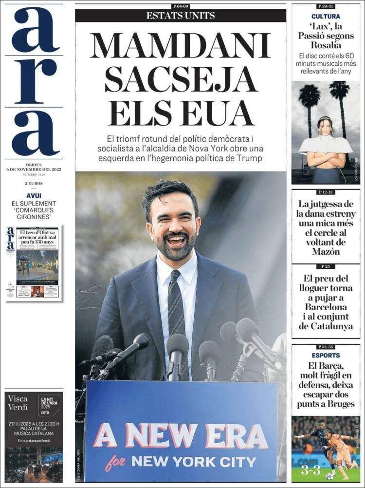 Ara, 6 novembre 2025 Ara, 6 novembre 2025