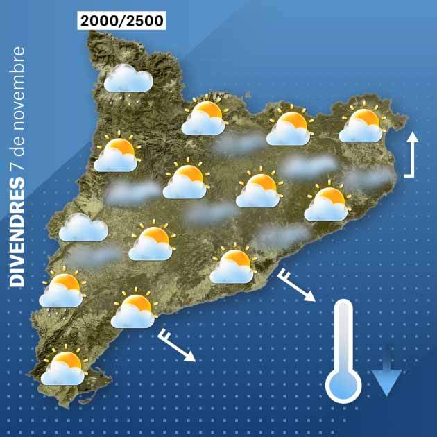 Mapa divendres Catalunya 07 11 Mapa divendres Catalunya 07 11