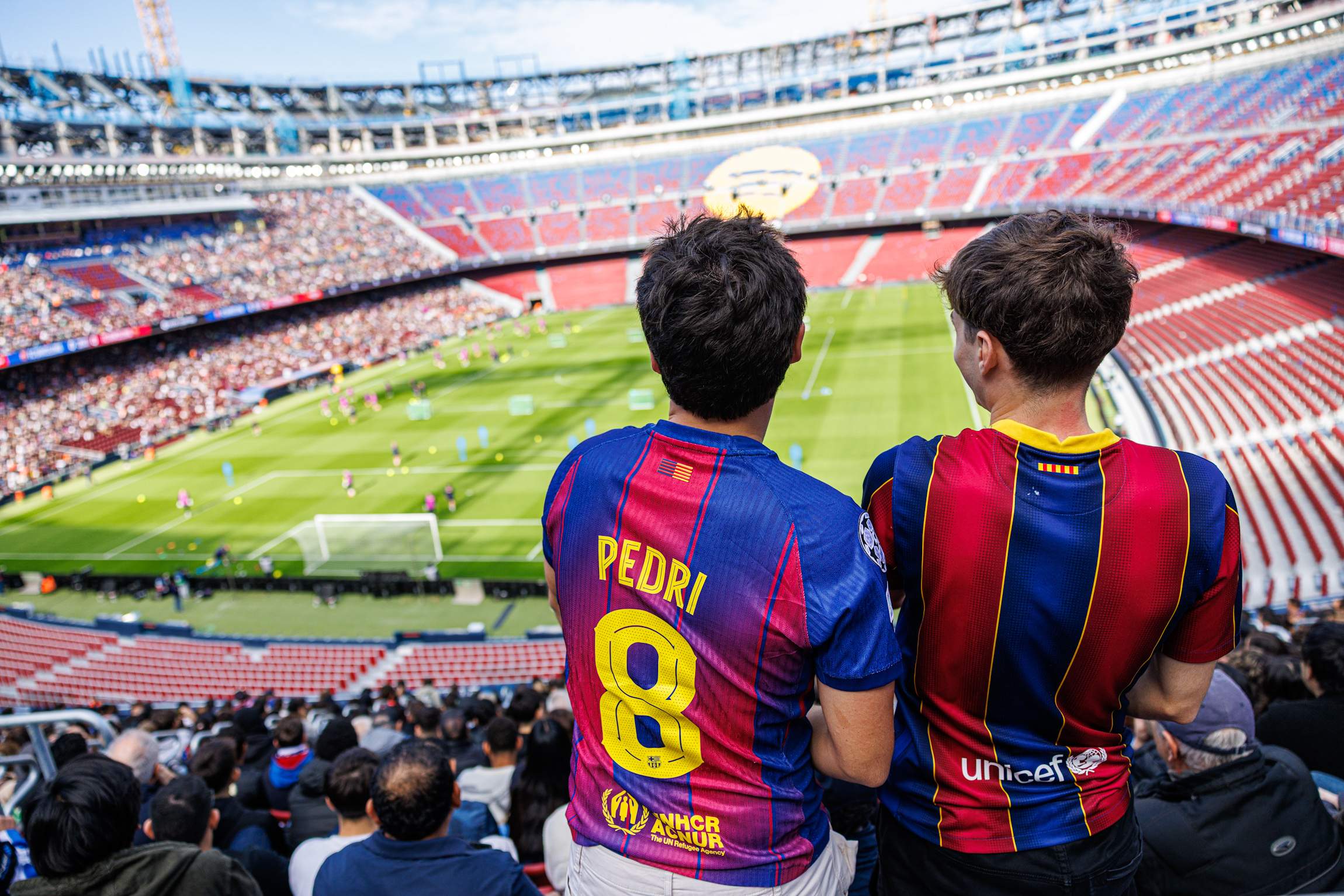 Entrenament al nou Spotify Camp Nou: els millors vídeos i imatges del Barça