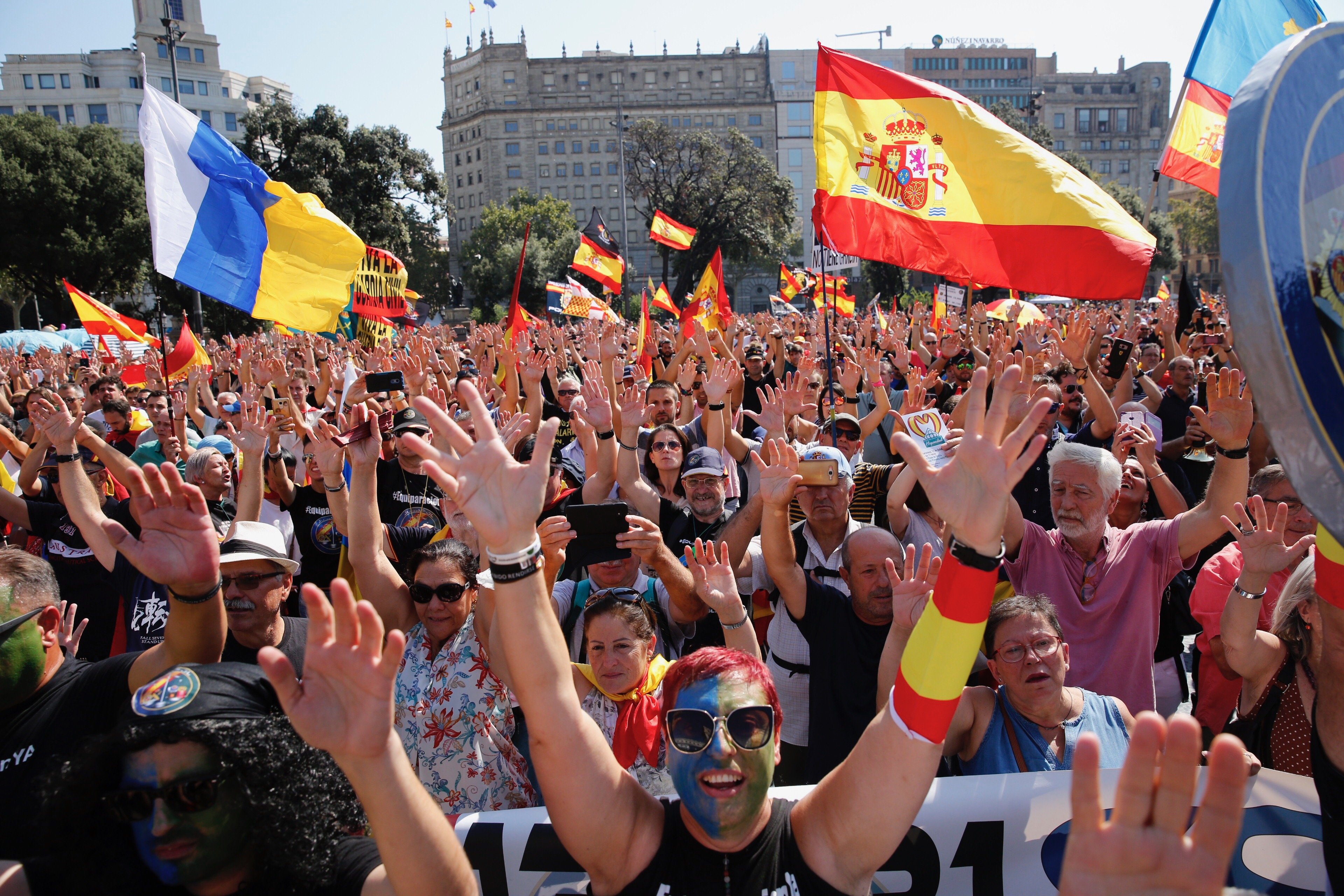 Jusapol amenaça de tornar a Barcelona per "acabar la manifestació"