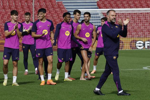 Flick Entrenamiento Barça Spotify Camp Nou EFE