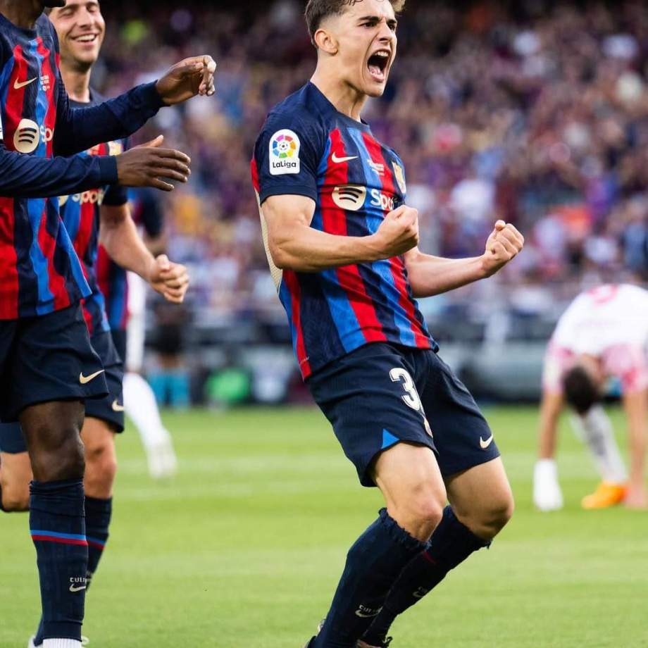 Gavi celebrando el último gol / Instagram