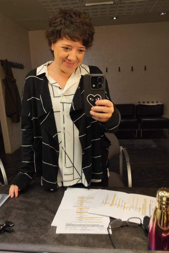 Meritxell Huertas al rodaje / Instagram Meritxell Huertas al rodaje / Instagram