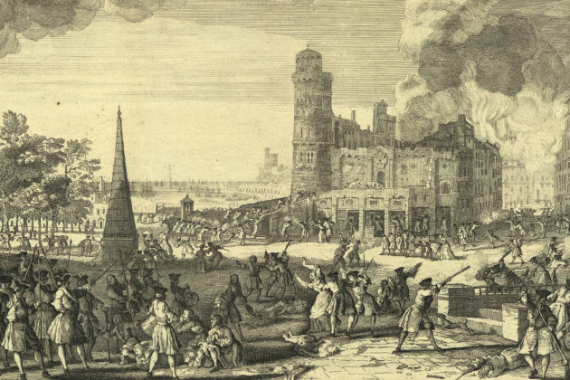 Setge i bombardeig de Barcelona (1714). Font Musée de l'Armé. Paris