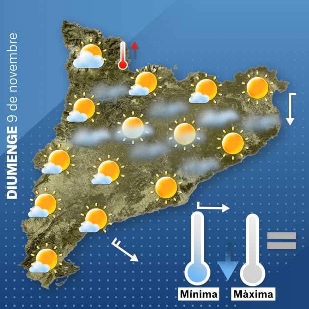 Mapa Catalunya Diumenge 8-11