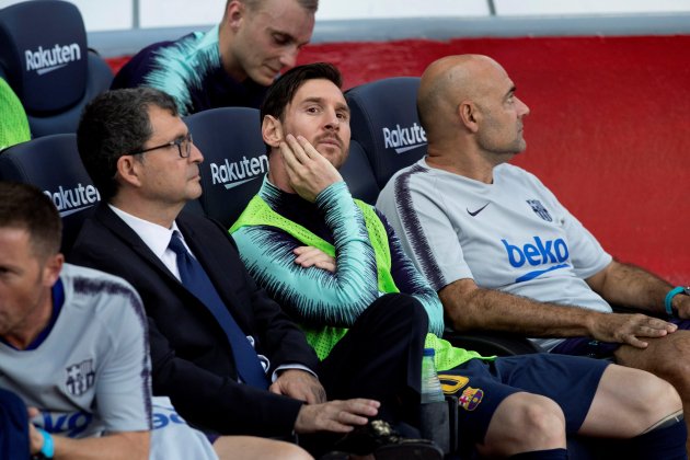 Messi banqueta suplent Barça Athletic EFE