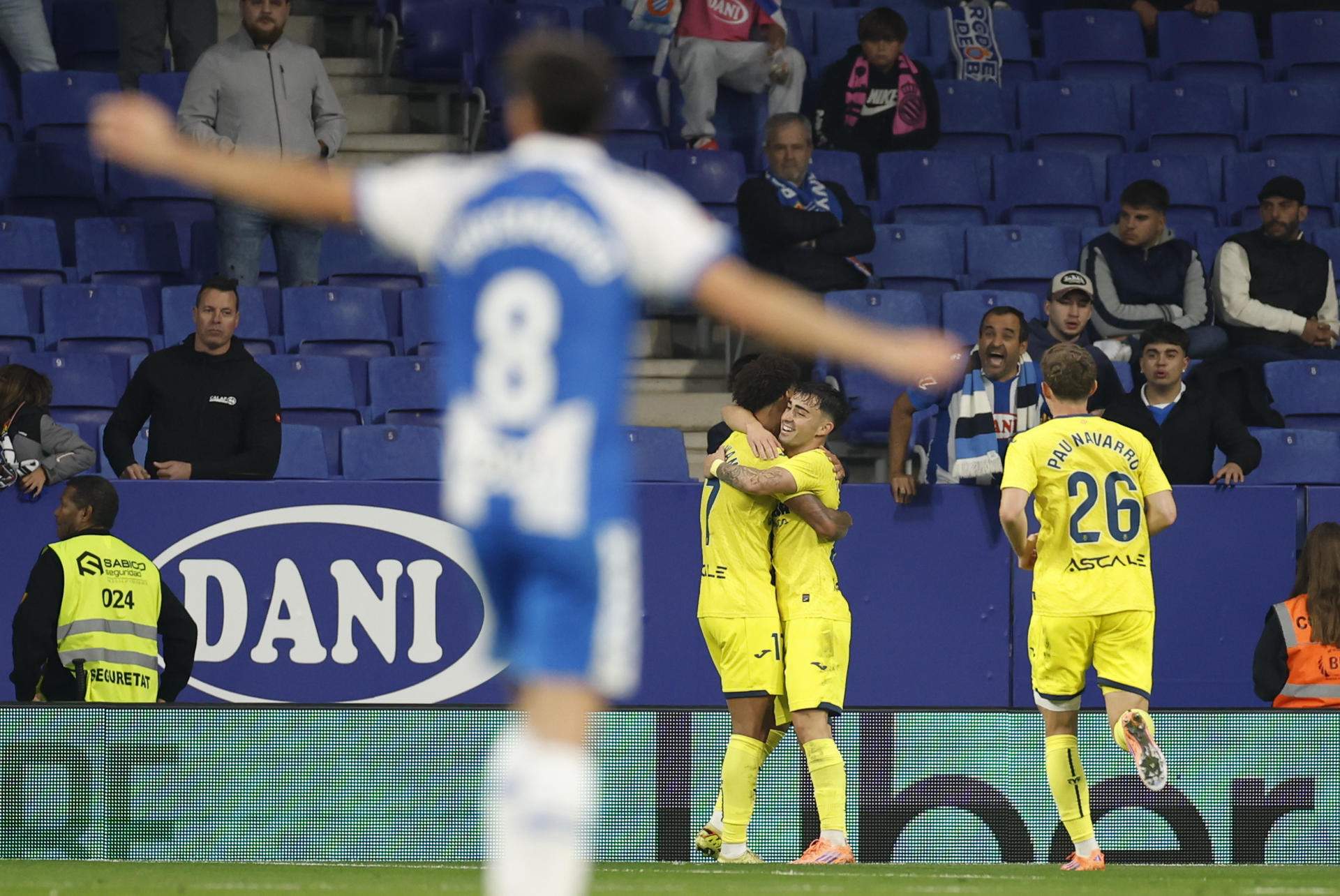 L'Espanyol després d'encaixar un gol contra el Vila-real / Foto: EFE