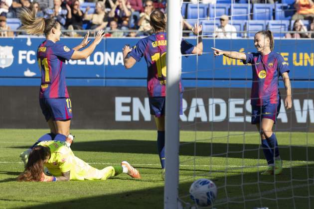Barça femenino celebración gol / Foto: EFE