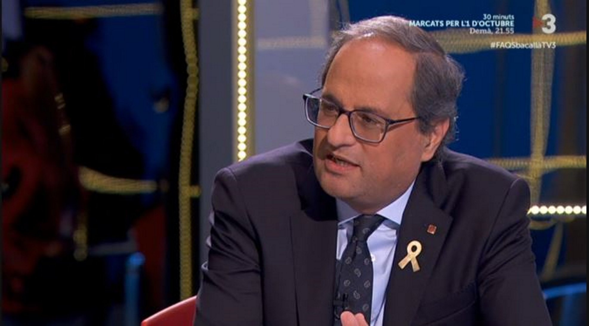 Quim Torra: ""Analitzarem el protocol dels Mossos seguit avui. No demanaré la dimissió de Buch"