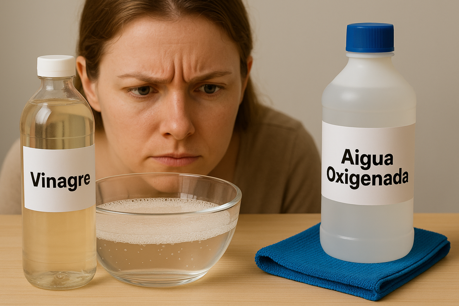 Mezclar vinagre con agua oxigenada: el truco de limpieza natural que arrasa (pero que pocos usan bien)