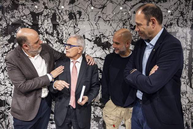 Presentació llibre Jordi Basté i Ramón Cugat pep guardiola berni conseller esport / Foto: Carlos Baglietto 