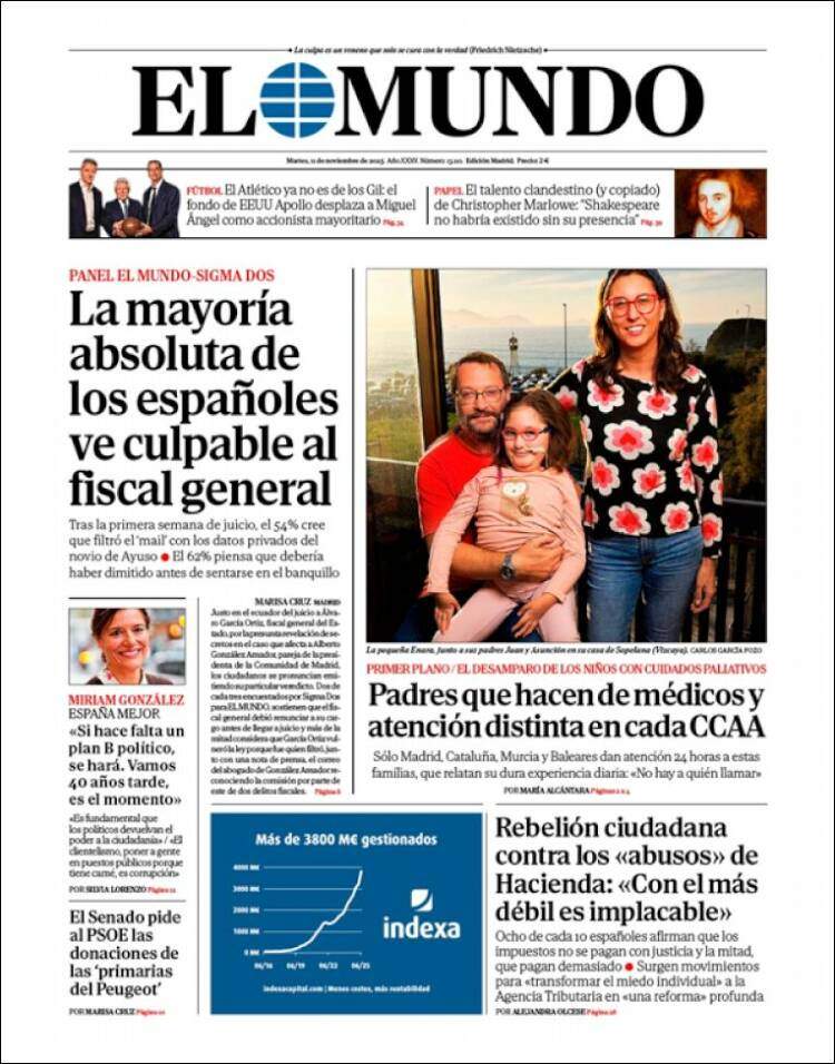 El Mundo, 11 novembre 2025