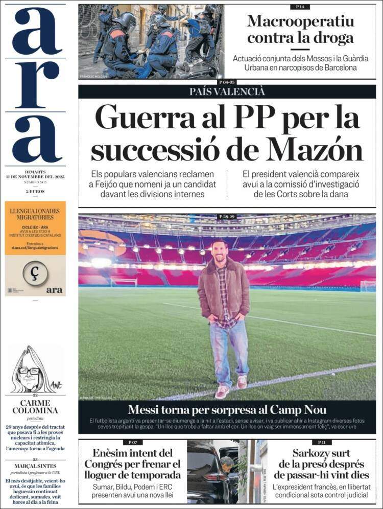 Ara, 11 novembre 2025