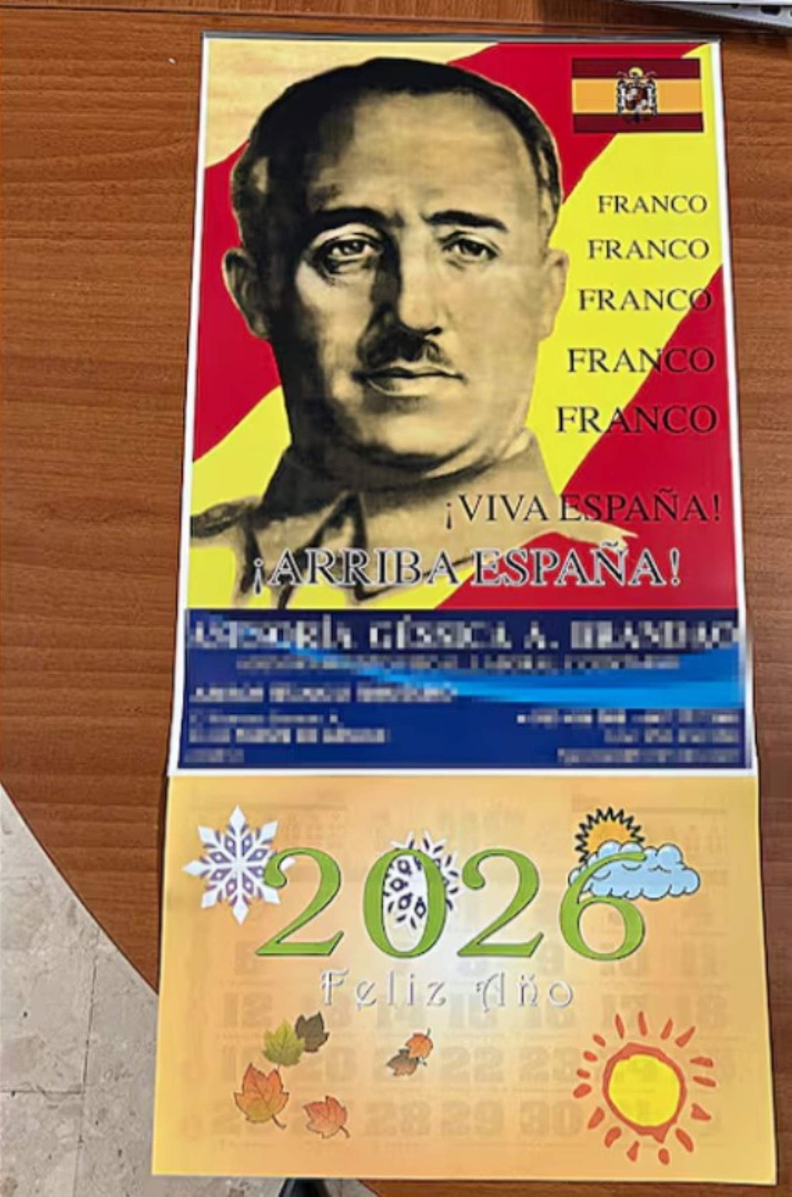 Un alcalde de Vox edita un calendari franquista: "No entenc el rebombori"