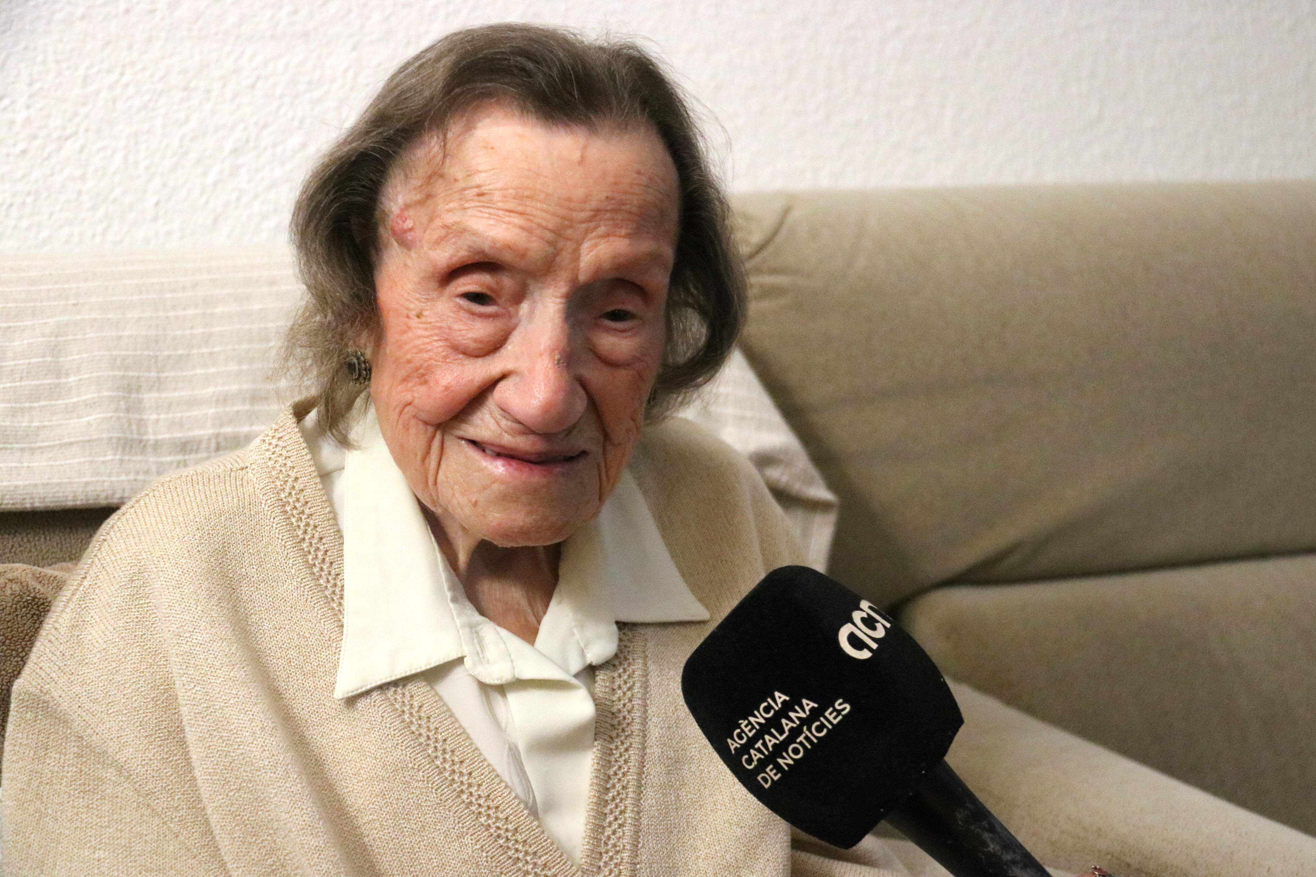 Muere Angelina Torres, la mujer más mayor de Catalunya, a los 112 años