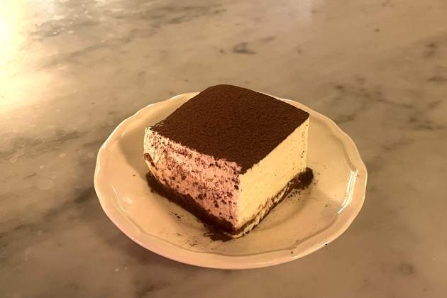 Tiramisú del restaurant Lombo. / Foto: Emma Porta