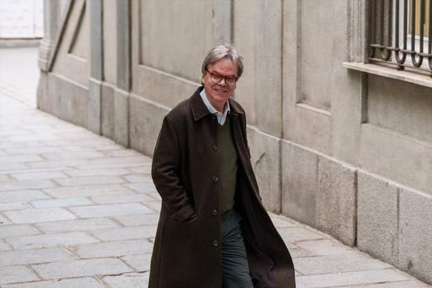 El periodista José Manuel Romero arribant al judici del fiscal general   Europa Press