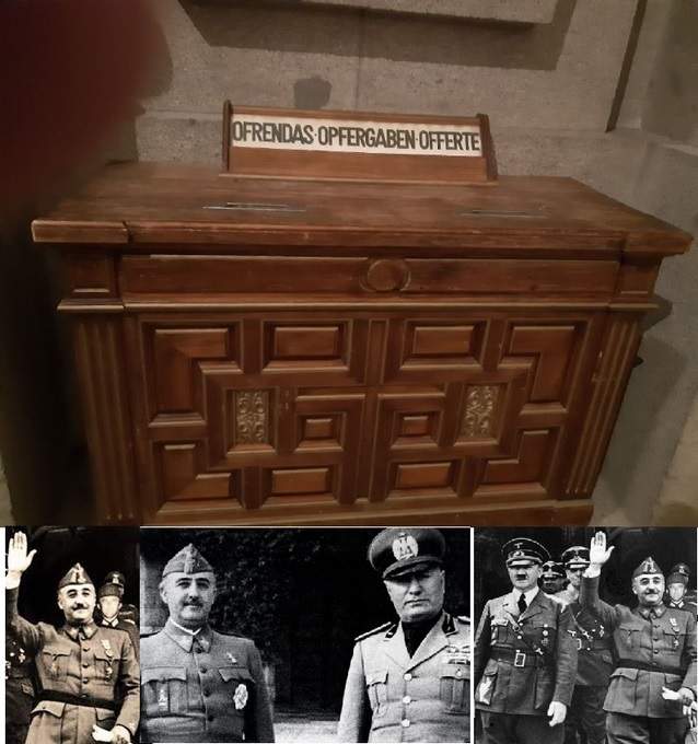 Detalle del cepillo de la Basílica del Valle de los Caídos