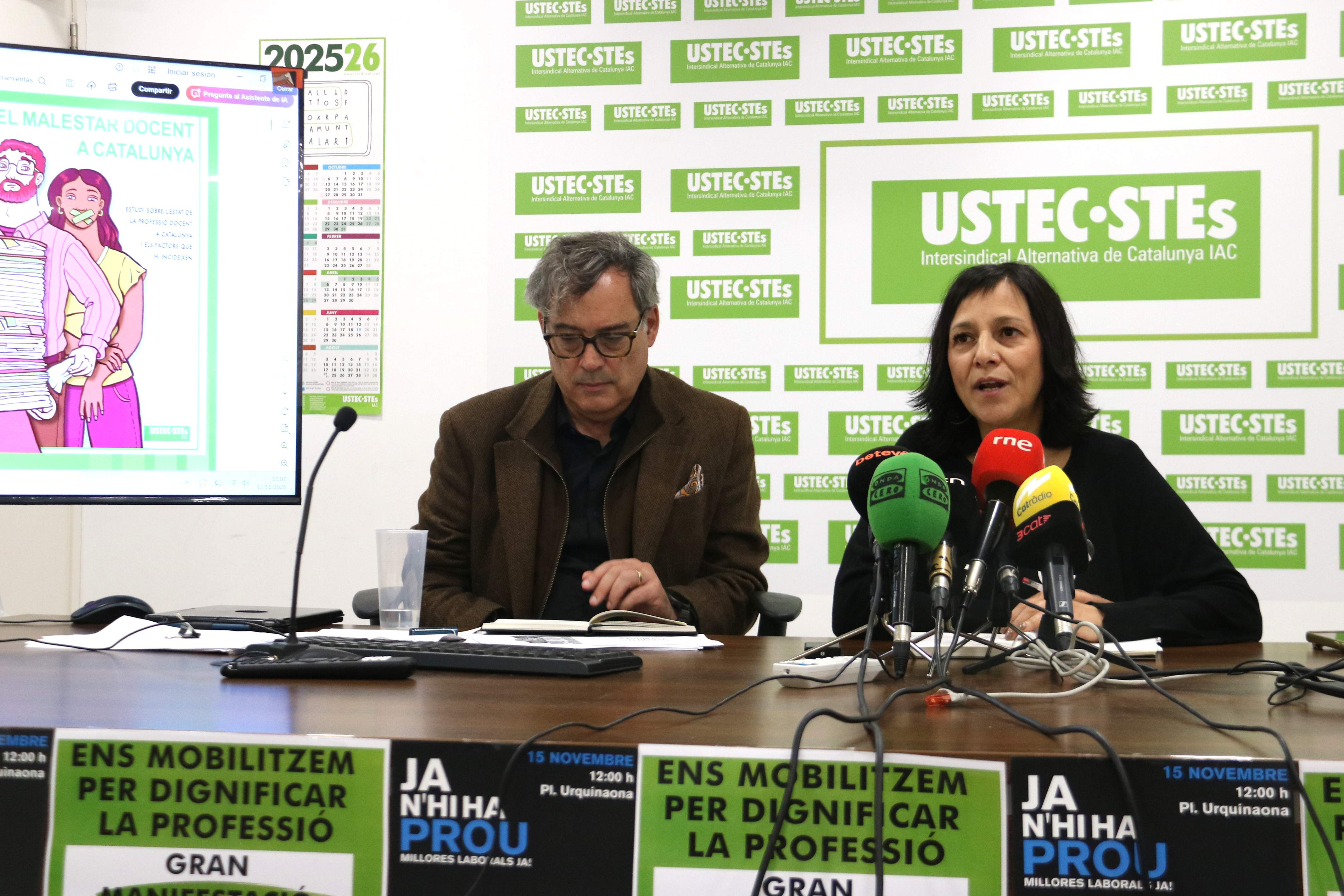 Un professorat “desbordat” es mostra molt insatisfet amb les seves condicions en un informe d’USTEC