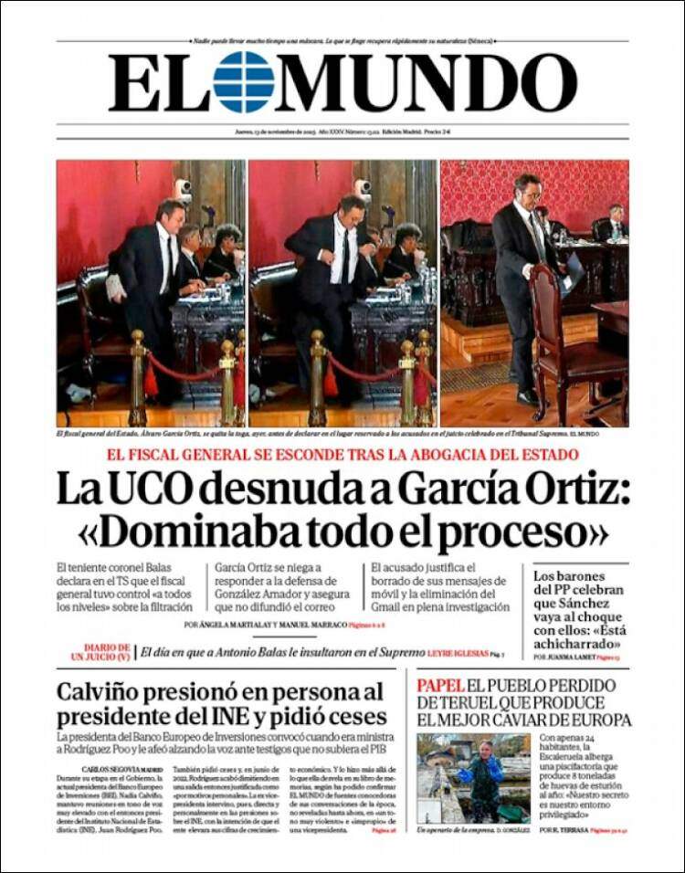 El Mundo, 13 novembre 2025
