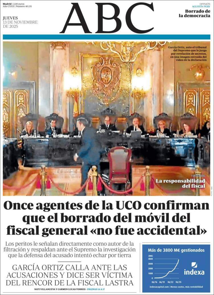 ABC, 13 novembre 2025