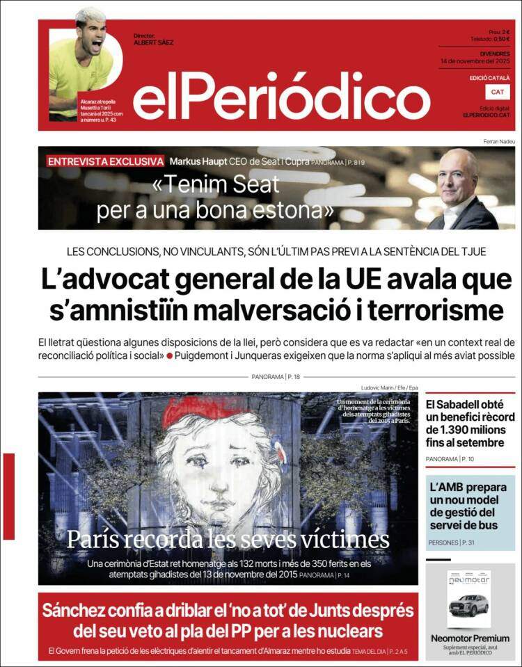 El Periodico, 14 novembre 2025