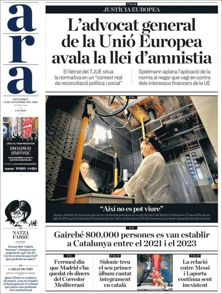 Ara, 14 novembre 2025