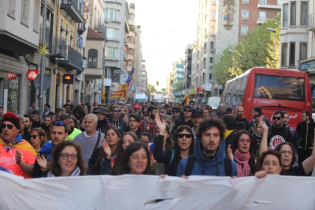 Manifestació Girona aniversari 1 O Carles Palacio