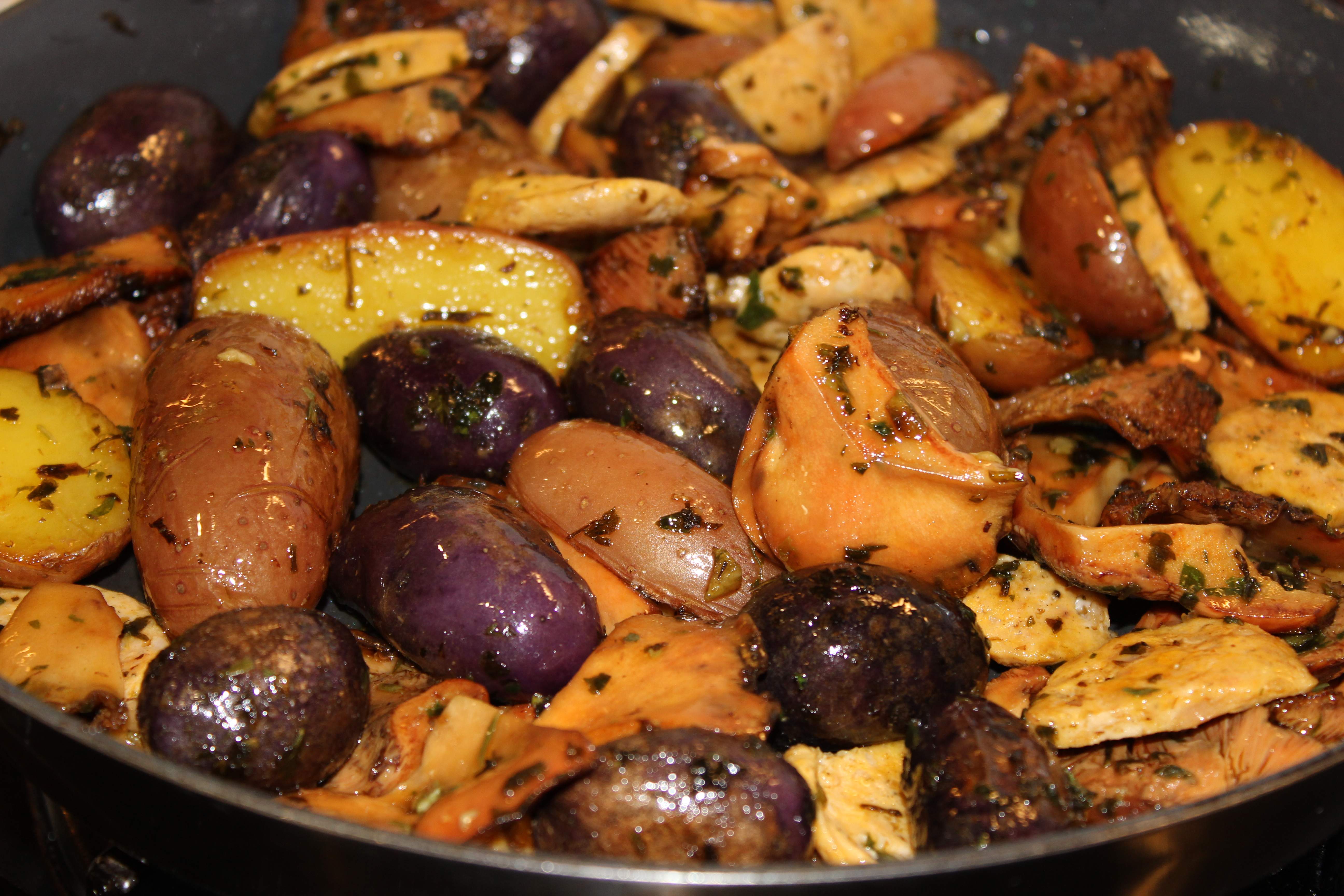 saltat de bolets i patates