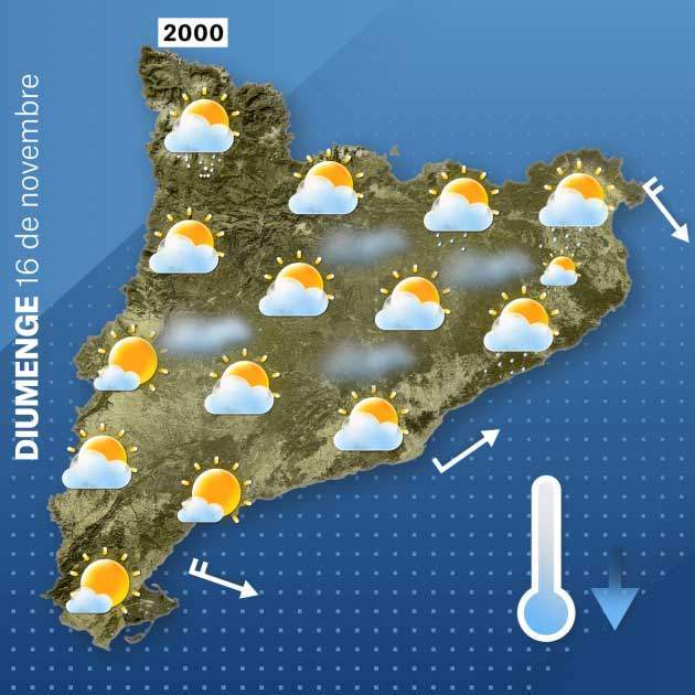 Mapa Catalunya Diumenge 15/11 Mapa Catalunya Diumenge 15/11