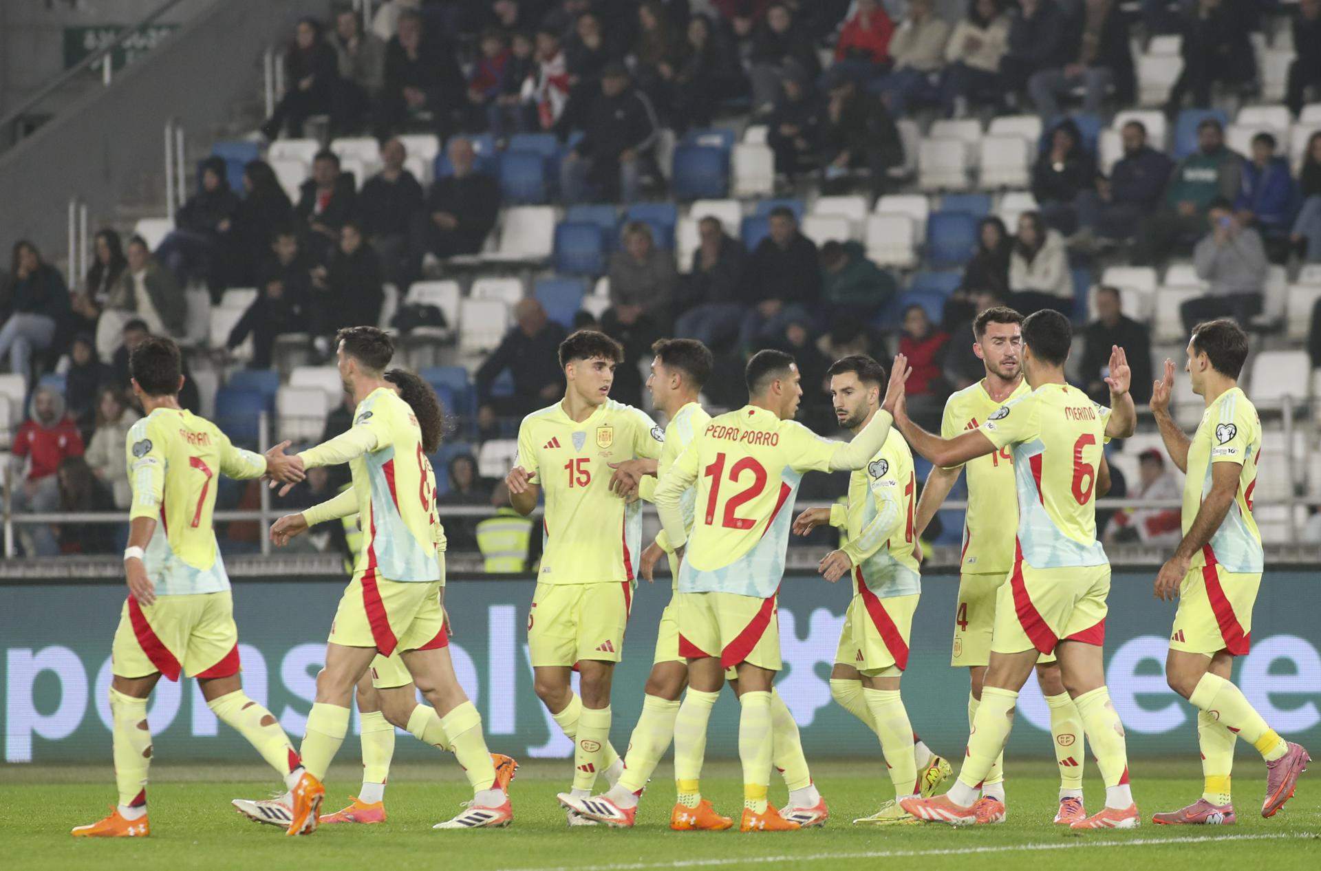 España tampoco duda en Georgia y se queda a las puertas del Mundial (0-4)